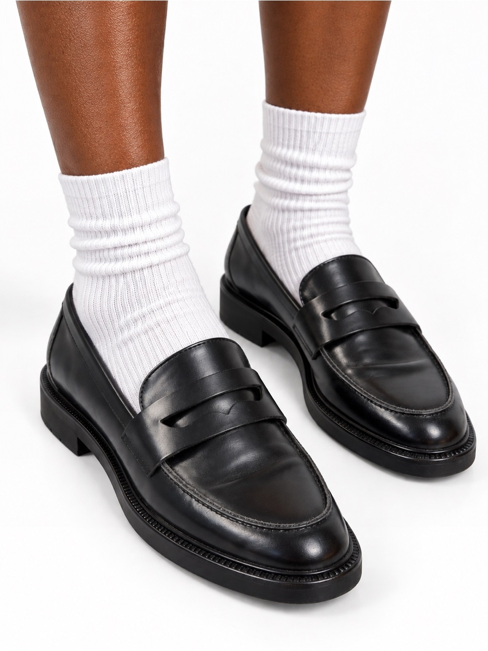 H&M Classic Black Women's Penny Loafers